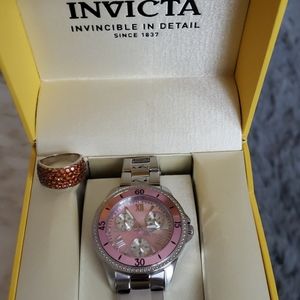 Invicta watch and ring